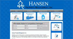Desktop Screenshot of hansenpmgt.com